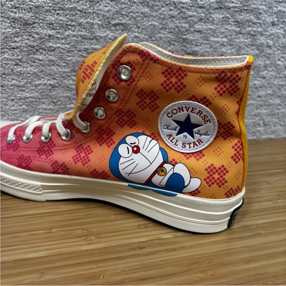 Converse Chuck 70 Hi Doraemon Habanero Gold A15790C Men's 10 Limited Edition - Picture 5 of 8